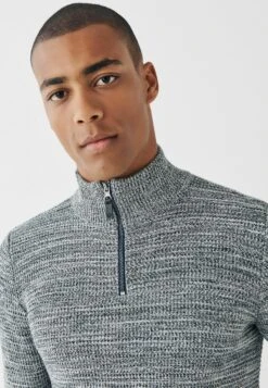 Next TEXTURED ZIP NECK - Trui -Herenkleding Verkoopwinkel 121b7344611b4ee296a28ca6ce01343b