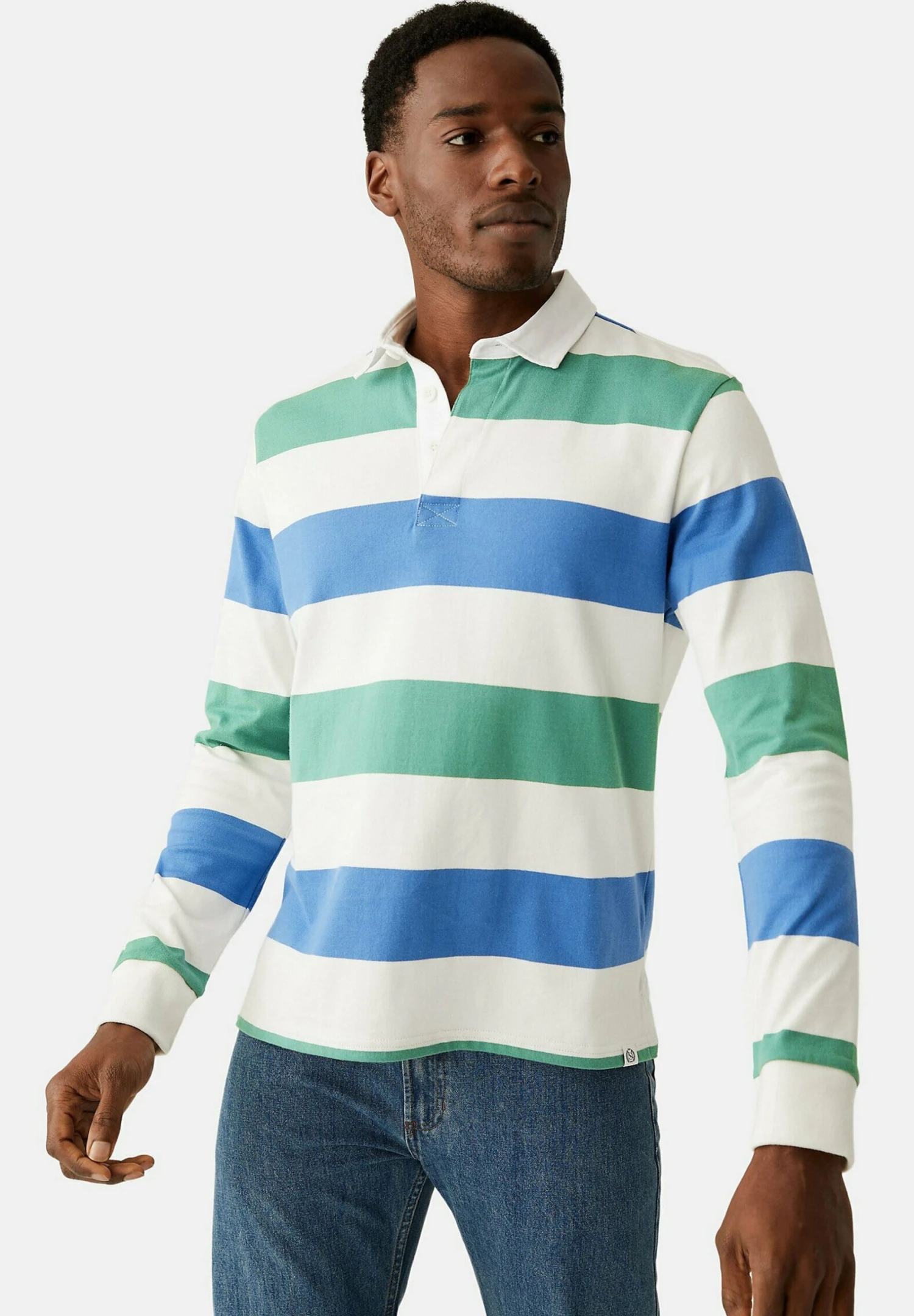 Marks & Spencer PURE COTTON STRIPED - Poloshirt 3 Marks & Spencer PURE COTTON STRIPED - Poloshirt