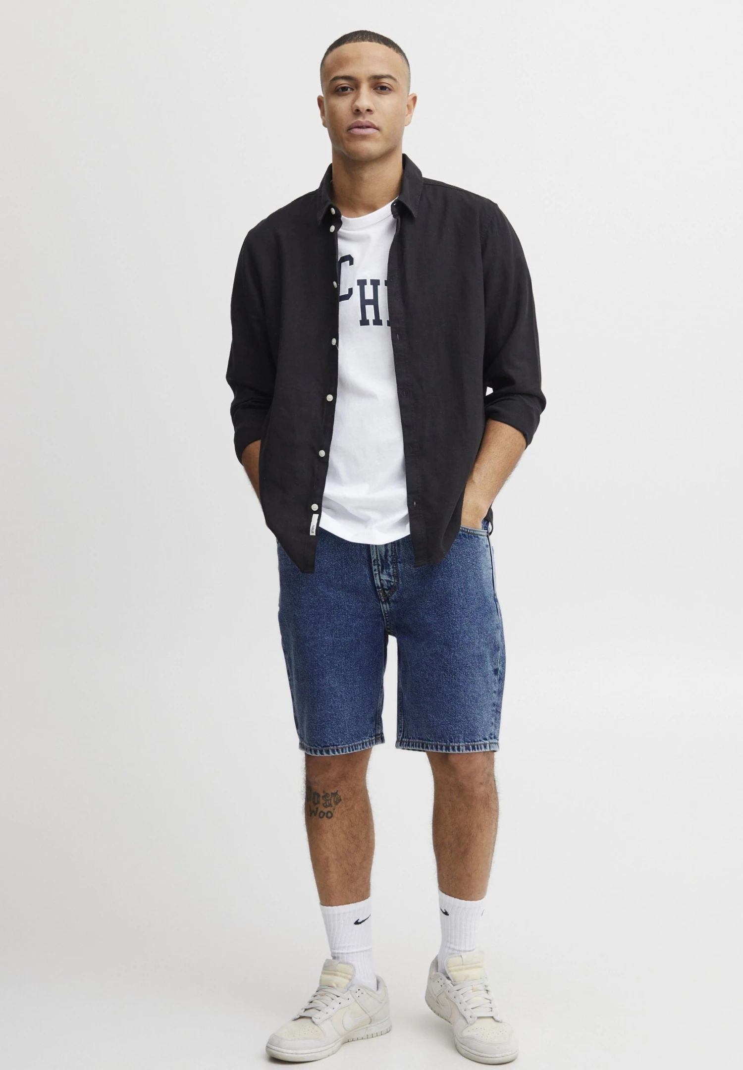 Solid SDELMO LT OWEN - Jeansshort 4 Solid SDELMO LT OWEN - Jeansshort - Afbeelding 2